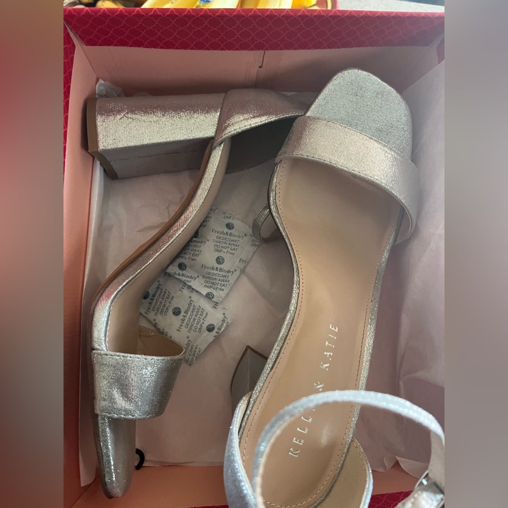Kelly and Katie silver shoes